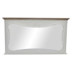 Miroir mural DKD Home Decor Blanc Bois Naturel 105 x 64 x 4,5 cm