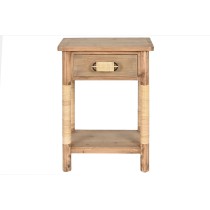 Nightstand Home ESPRIT Natural Light brown Rope Fir 44 x 33 x 61,5 cm