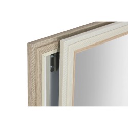 Miroir mural Home ESPRIT Blanc Marron Beige Gris 66 x 2 x 92 cm 70 x 2 x 97 cm (4 Unités)