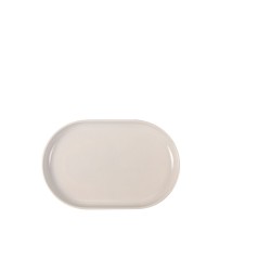 Tablett für Snacks La Mediterránea Ivory Oval 20 x 13 x 2 cm (24 Stück)