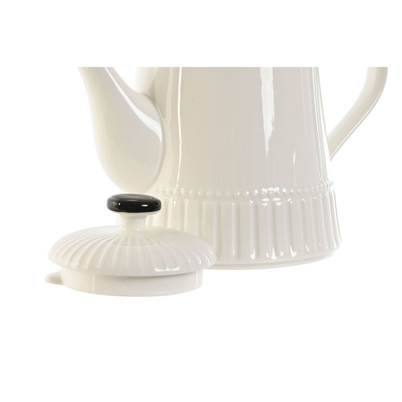 Théière Home ESPRIT Blanc Noir Porcelaine 1 L