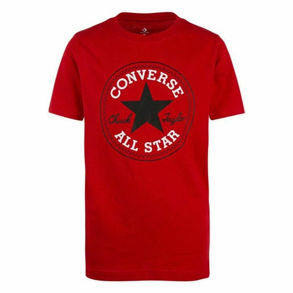 T shirt à manches courtes Enfant Converse Rouge 16 Ans