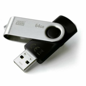 Pendrive GoodRam UTS2 USB 2.0 Black Silver 64 GB (1 Unit)