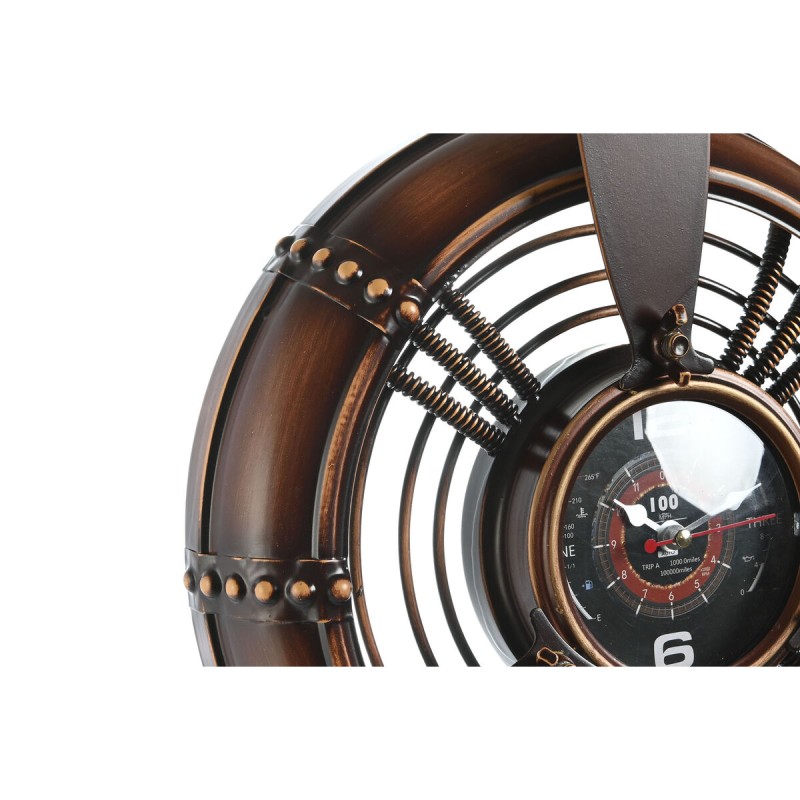 Wall Clock Home ESPRIT Copper PVC Metal Helices 75,5 x 8 x 75 cm