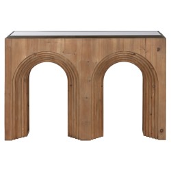 Console Home ESPRIT Verre Sapin 122 x 30 x 80 cm