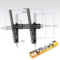 Fixed TV Support Axil 0571E 32"-65" 35 Kg Black