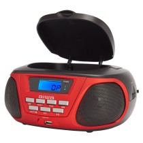 Radio CD Bluetooth MP3 Aiwa BBTU-300RD Black Red