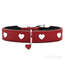 Hundehalsband Hunter Love XS/S 30-34 cm Rojo/Blanco