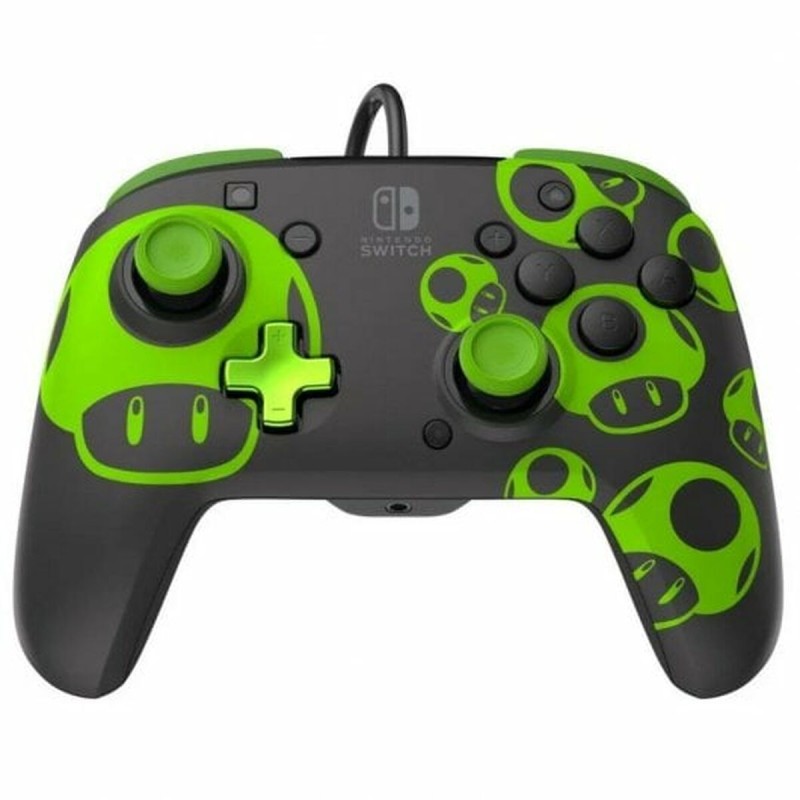 Remote control PDP Rematch Gamepad 1Up Black Green Nintendo Switch