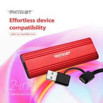 Disque Dur Externe Patriot Memory PTPL2TBPEC Rouge 2 TB SSD