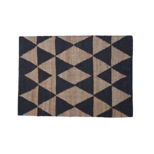 Carpet Romimex Natural Black 160 x 230 x 2 cm