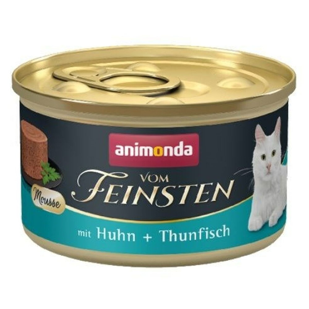 Aliments pour chat Animonda Vom Feinsten Mousse Poulet Thon Poisson 85 g