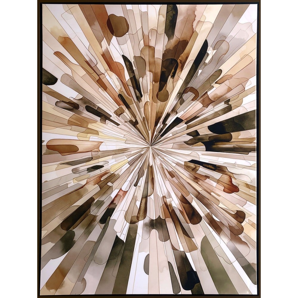 Painting Romimex MDF Wood Abstract 83 x 123 x 4 cm