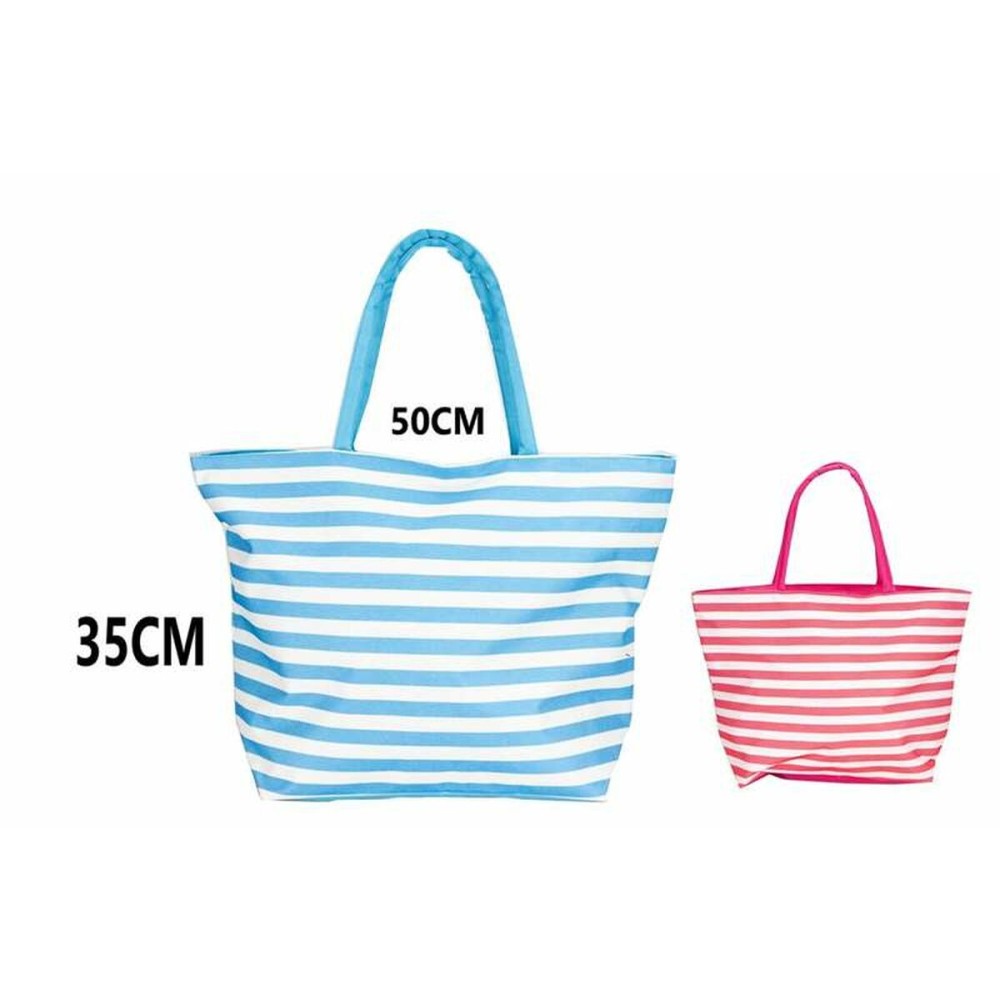 Sac de plage Bismark Bleu Rose Oxford 50 x 16 x 35 cm