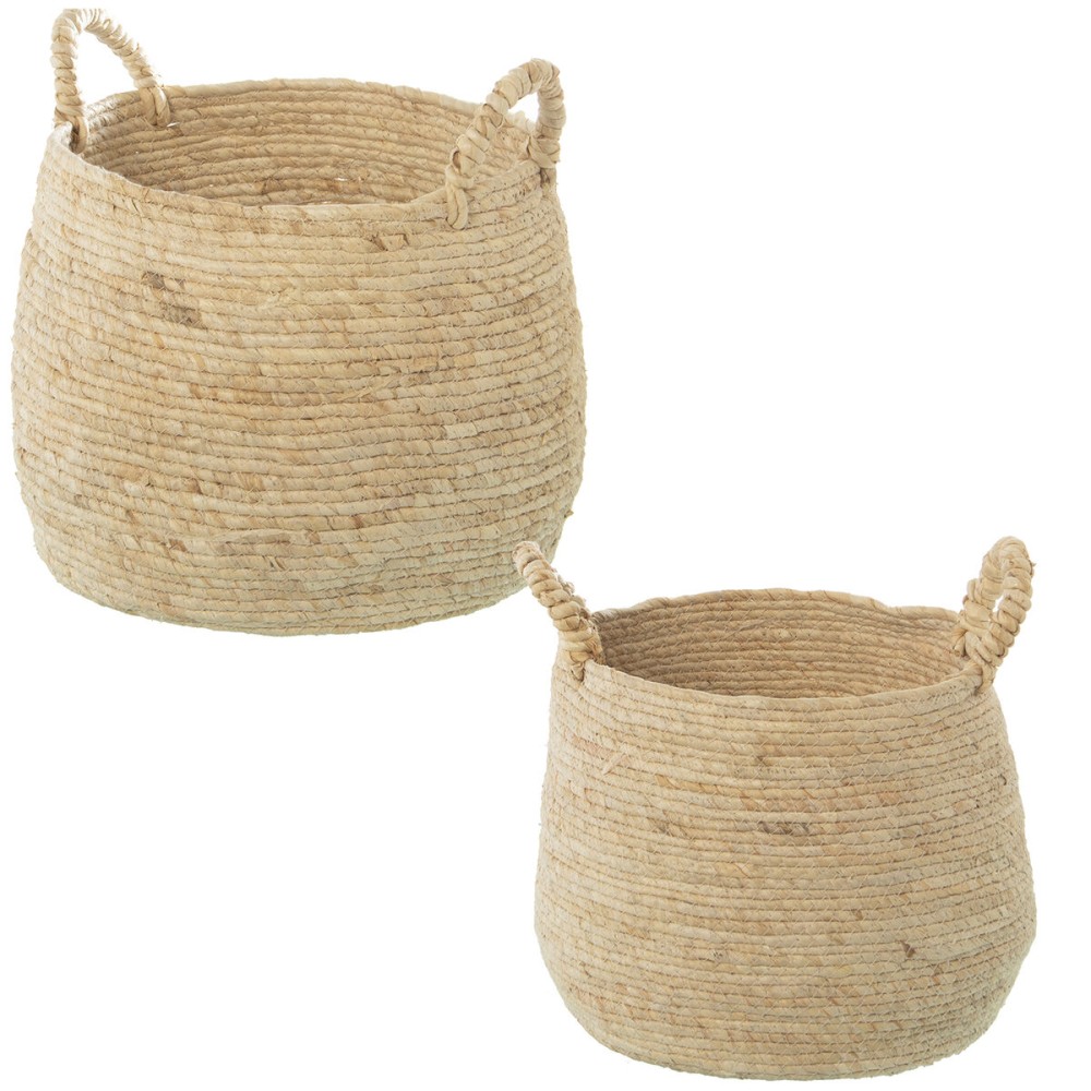 Lot de paniers Alexandra House Living 03769 Marron osier Rotin Fibre naturelle (2 Unités)