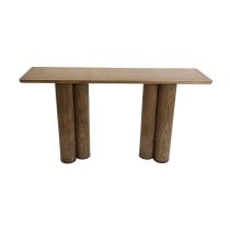 Console Romimex Natural MDF Wood Mahogany wood 150 x 81 x 40 cm