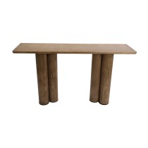 Console Romimex Naturel Bois MDF Bois d'acajou 150 x 81 x 40 cm