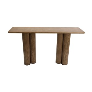 Console Romimex Natural MDF Wood Mahogany wood 150 x 81 x 40 cm