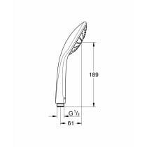 Duschkopf Grohe Vitulio Joy Kunststoff Verchromt 1 Position