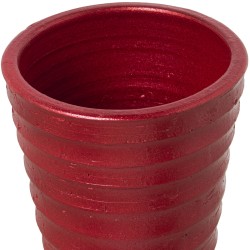 Floor vase Alexandra House Living Red Ceramic 22 x 22 x 74 cm