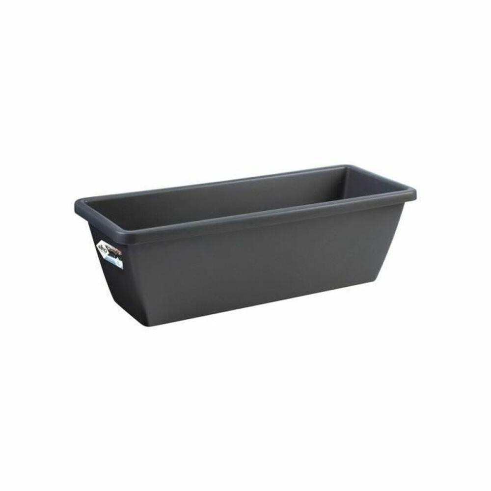 Pot Elho Noir Anthracite Plastique Rectangulaire Moderne