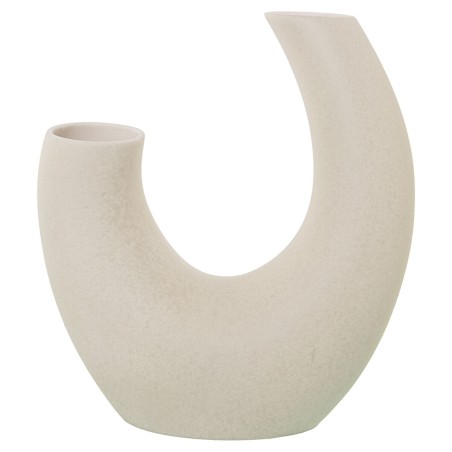 Vase Alexandra House Living Beige aus Keramik Gesichtet 16 x 33 x 37 cm