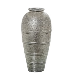 Vase Alexandra House Living Argenté Céramique 24 x 25 x 59 cm