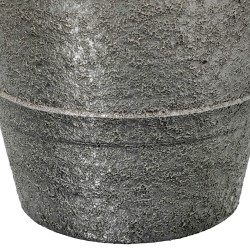 Vase Alexandra House Living Silver Ceramic 24 x 25 x 59 cm