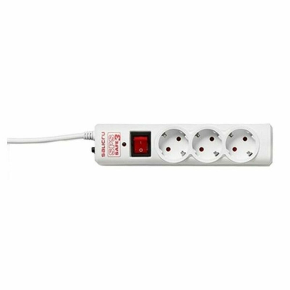 Schuko 3-socket plugboard with power switch Salicru SPS SAFE 3 (1,5 m)