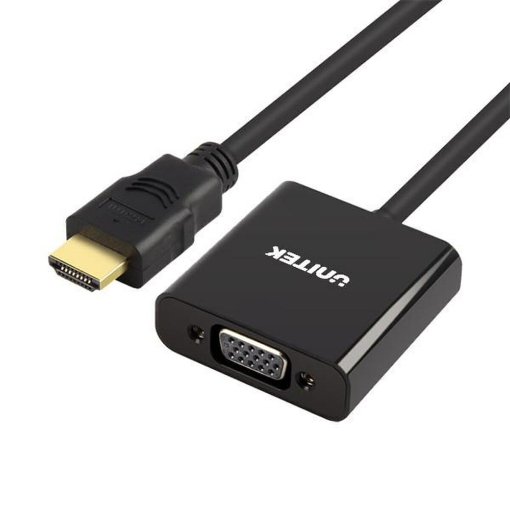 Adaptateur HDMI vers VGA avec Audio Unitek Y-6333 Noir