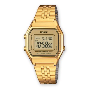 Montre Unisexe Casio LA680WEGA-9ER Doré Or (Ø 28 mm)