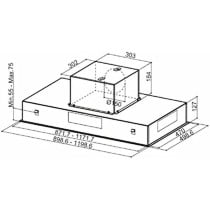 Conventional Hood Mepamsa Cielo 740 m³/h 90cm Inox LED Steel