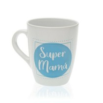 Keramiktasse Versa Super Mamá Steingut (8,5 x 10 x 8,5 cm)