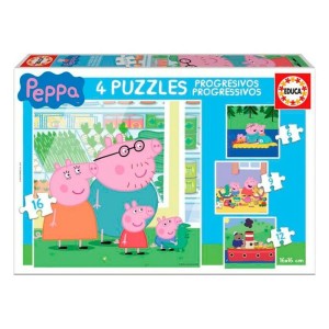 Set mit 4 Puzzeln Peppa Pig Educa