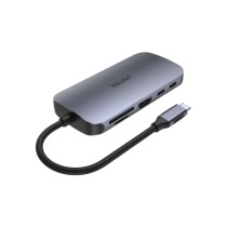 Hub USB Unitek D1071A Schwarz Silberfarben