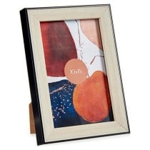 Cadre photo Noir 12,6 x 2 x 17,6 cm Marron Plastique verre (1 uds) (12,6 x 2 x 17,6 cm)