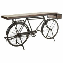 Eingangsbereich Alexandra House Living Bike Braun Schwarz Eisen Mango-Holz 50 x 90 x 198 cm