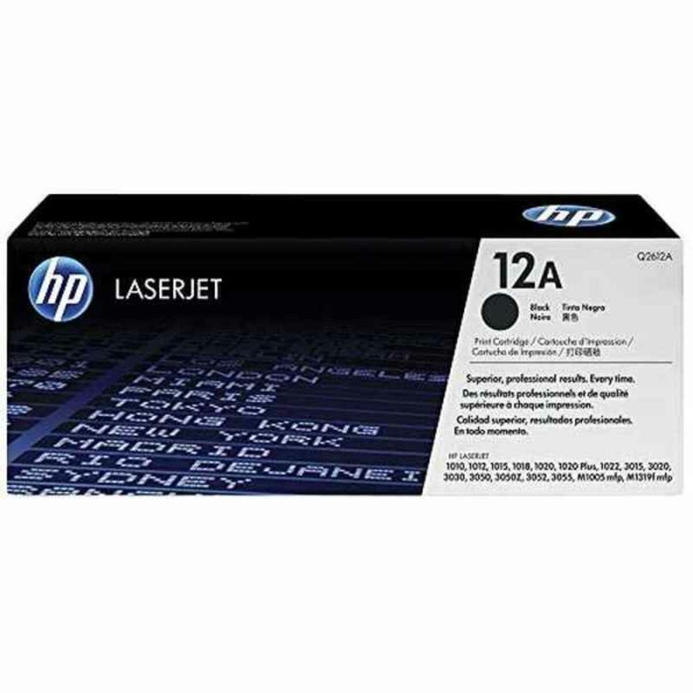 Toner original HP 12A Noir