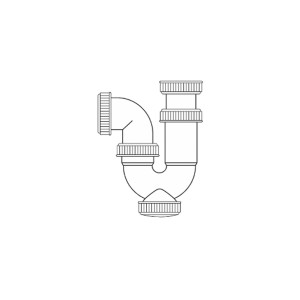 Washbasin Siphon Mirtak PVC