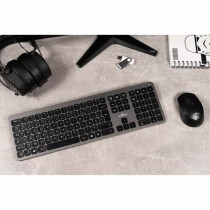 Tastatur mit Drahtloser Maus Bluestork Easy Slim Grau