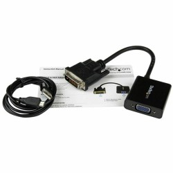 DVI-D to VGA Adapter Startech DVI2VGAE             0,19 m Black