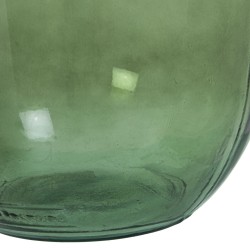 Floor vase Alexandra House Living Green Golden Crystal 25 x 25 x 70 cm