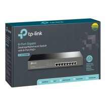 Commutateur Réseau Armoire TP-Link TL-SG1008MP RJ45 PoE 16 Gbps Noir