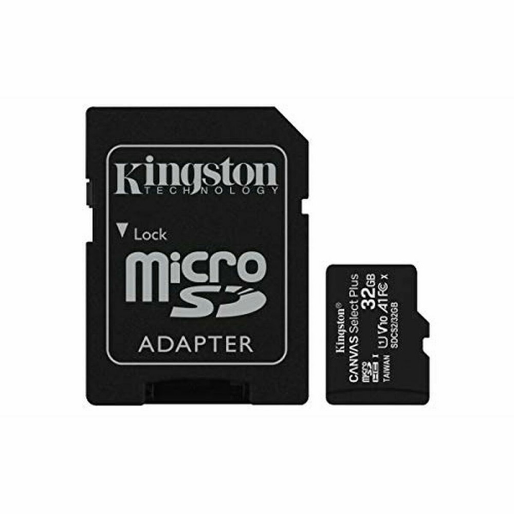 Carte Mémoire Micro SD avec Adaptateur Kingston Canvas Select Plus 32 GB