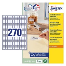 Etiquettes pour Imprimante Avery Blanc 25 Volets 17,8 x 10 mm (5 Unités)