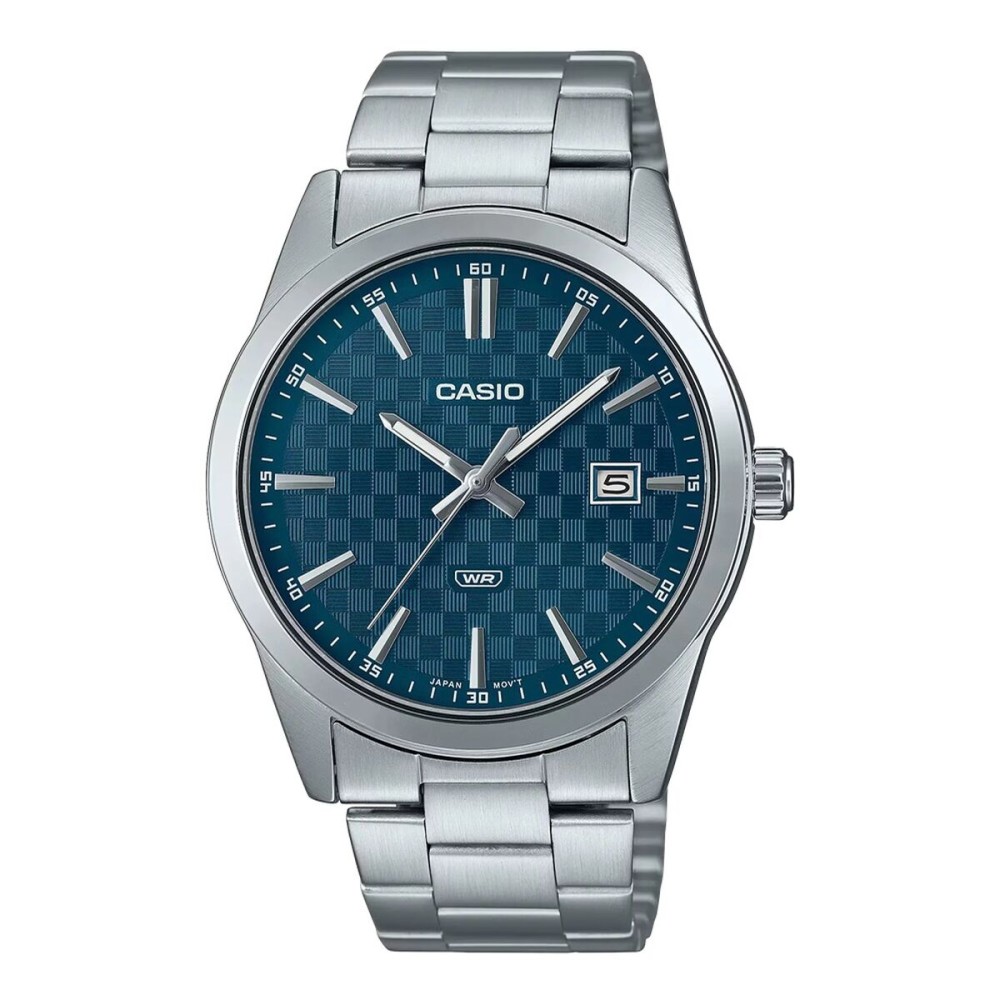 Herrenuhr Casio DATE CARBON LOOK DIAL - PETROL BLUE (Ø 41 mm)