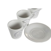 Set of Mugs with Saucers DKD Home Decor (Refurbished A)