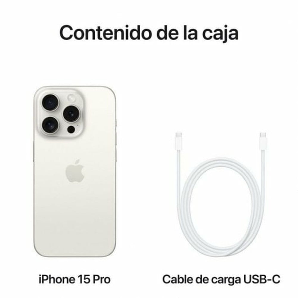 Smartphone Apple iPhone 15 Pro 6,1" 128 GB Blanc