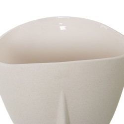 Vase Alexandra House Living Beige aus Keramik Gesichtet 27 x 27 x 35 cm