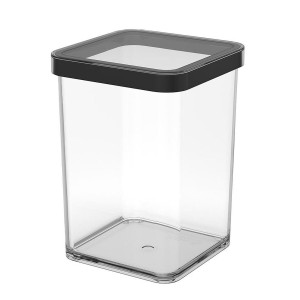 Seau de conteneur Rotho Noir Transparent